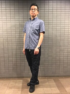 「GITMAN BROS.（ギットマンブラザーズ）のアイテム」を使った、Ichigonyc Brooklyn さん（メンズ・170cm）の夏コーディネート