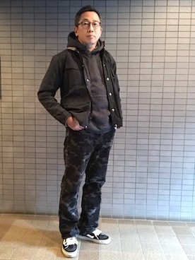 「アイテム（マウンテンパーカー）」を使った、Ichigonyc Brooklyn さん（メンズ・170cm）の秋コーディネート