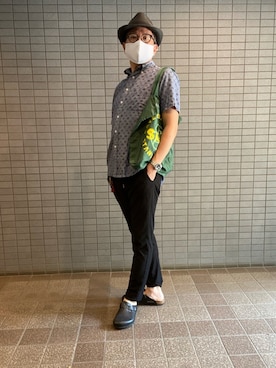 「GITMAN BROS.（ギットマンブラザーズ）のアイテム」を使った、Ichigonyc Brooklyn さん（メンズ・170cm）の夏コーディネート