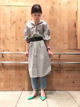 「アパートバイローリーズ」｜「アイテム（腕時計）」を使った、さちさん（レディース・160cm）の春コーディネート