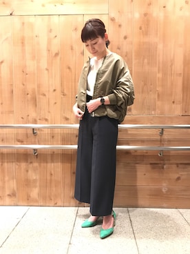 「アパートバイローリーズ」｜「アイテム（腕時計）」を使った、さちさん（レディース・161cm）の春コーディネート