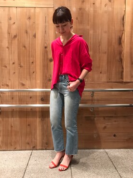 「アパートバイローリーズ」｜「アイテム（腕時計）」を使った、さちさん（レディース・161cm）の春コーディネート