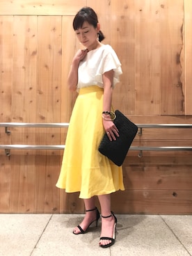 「アパートバイローリーズ」｜「アイテム（腕時計）」を使った、さちさん（レディース・161cm）の春コーディネート