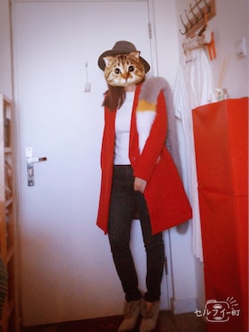 「URBAN RESEARCH（アーバンリサーチ）のUR ワイドリブ袖フレアカットソー（Tシャツ/カットソー）」を使った、B-for-北溟さん（レディース・162cm）の冬コーディネート