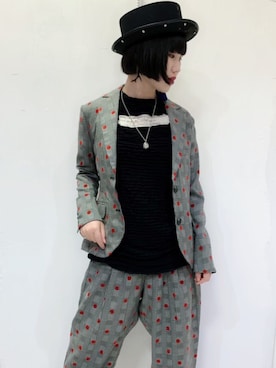 「SANATORIUM（サナトリウム）のアイテム」を使った、acrylbonesさん（レディース・156cm）の夏コーディネート