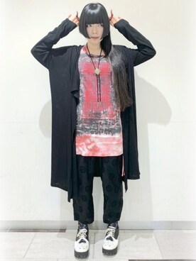 「SANATORIUM（サナトリウム）のアイテム」を使った、acrylbonesさん（レディース・160cm）の夏コーディネート