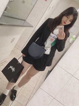 「8seconds（エイトセカンズ）のアイテム（バッグ）」を使った、reoreoniさん（レディース・154cm）の春コーディネート