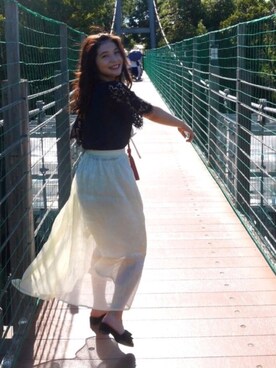 「8seconds（エイトセカンズ）のアイテム（バッグ）」を使った、reoreoniさん（レディース・154cm）の秋コーディネート