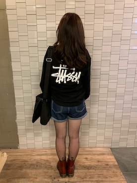 「thisisneverthat（ディスイズネバーザット）のアイテム（ショルダーバッグ）」を使った、reoreoniさん（レディース・154cm）の秋コーディネート