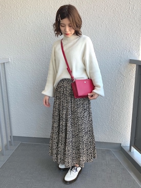 「8seconds（エイトセカンズ）のアイテム（バッグ）」を使った、reoreoniさん（レディース・154cm）の春コーディネート