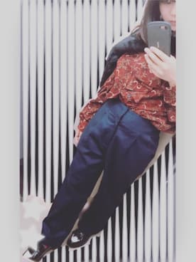 「アイテム（ローファー）」を使った、KANOさん（レディース・149cm・10代）の秋コーディネート