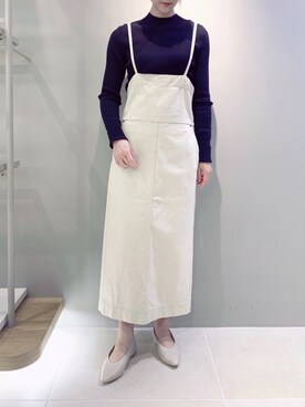 ワンピース ドレスを使った ネイビーニット のレディース人気ファッションコーディネート Wear