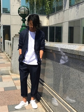 「VOGUISH（ヴォーギッシュ）のアイテム（ジャケット/アウター）」を使った、kanekoさん（メンズ・174cm）の春コーディネート