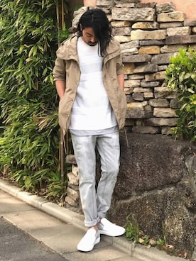 「VOGUISH（ヴォーギッシュ）のアイテム（ジャケット/アウター）」を使った、kanekoさん（メンズ・174cm）の春コーディネート