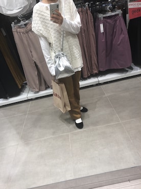 「SVEC（シュベック）のカンフーシューズ kung fu Shoes / ストラップパンプス（バレエシューズ）」を使った、chisakiさん（レディース・157cm）の春コーディネート