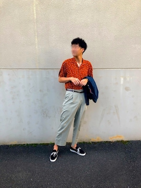 「チャイハネ（チャイハネ）のアイテム（リング）」を使った、alkpaprikaさん（メンズ・186cm）の秋コーディネート