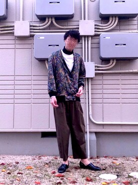 「チャイハネ（チャイハネ）のアイテム（リング）」を使った、alkpaprikaさん（メンズ・186cm）の秋コーディネート