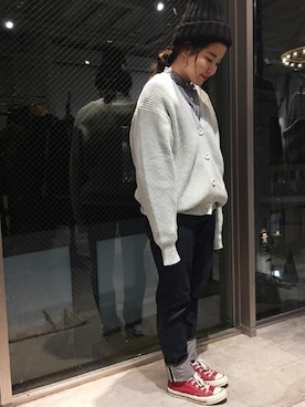 「Black Sheep（ブラックシープ）のアイテム」を使った、JOURNAL STANDARD relume代官山店レディーススタッフさん（レディース・155cm）の冬コーディネート
