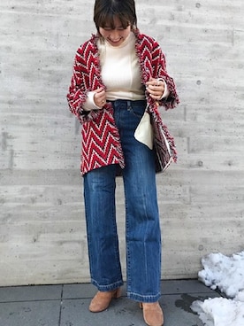 「Carmen Salas（カルメンサラス）のアイテム」を使った、JOURNAL STANDARD relume代官山店レディーススタッフさん（レディース・152cm）の冬コーディネート