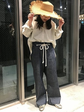 「eness（エネス）のアイテム」を使った、JOURNAL STANDARD relume代官山店レディーススタッフさん（レディース・155cm）の春コーディネート