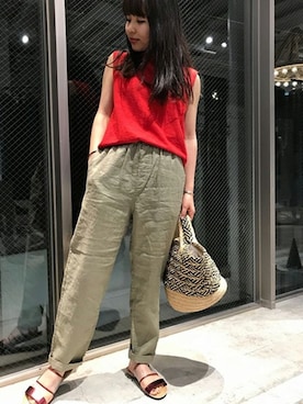 「CATERINA BERTINI（カテリーナベルティーニ）のアイテム」を使った、JOURNAL STANDARD relume代官山店レディーススタッフさん（レディース・155cm）の春コーディネート