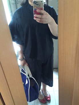 「TILA MARCH（ティラ マーチ）のアイテム」を使った、もりひろこさん（レディース・152cm）の春コーディネート