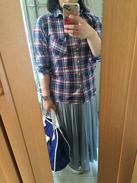 「TILA MARCH（ティラ マーチ）のアイテム」を使った、もりひろこさん（レディース・152cm）の春コーディネート