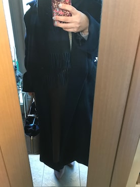 「Mila Owen」｜「アイテム（その他アウター）」を使った、もりひろこさん（レディース・152cm）の冬コーディネート