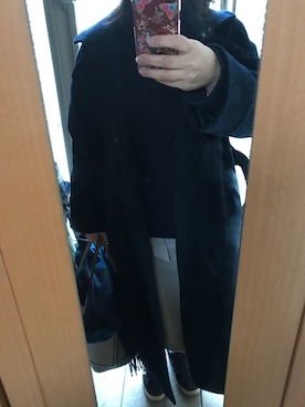 「Mila Owen」｜「アイテム（その他アウター）」を使った、もりひろこさん（レディース・152cm）の冬コーディネート