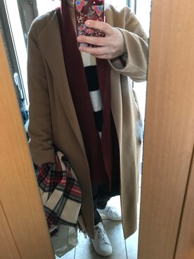 「PLST（プラステ）のアイテム（その他アウター）」を使った、もりひろこさん（レディース・152cm）の冬コーディネート