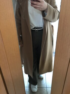 「PLST（プラステ）のアイテム（その他アウター）」を使った、もりひろこさん（レディース・152cm）の春コーディネート