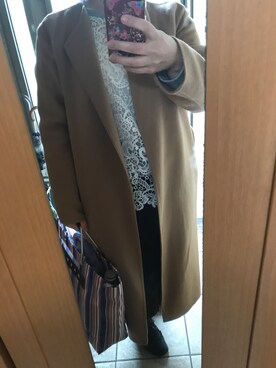 「PLST（プラステ）のアイテム（その他アウター）」を使った、もりひろこさん（レディース・152cm）の春コーディネート