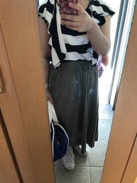 「TILA MARCH（ティラ マーチ）のアイテム」を使った、もりひろこさん（レディース・152cm）の夏コーディネート