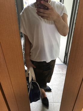 「TILA MARCH（ティラ マーチ）のアイテム」を使った、もりひろこさん（レディース・152cm）の夏コーディネート