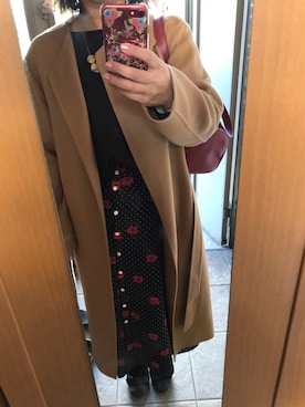 「ランチコーデ」｜「アイテム（その他アウター）」を使った、もりひろこさん（レディース・152cm）の秋コーディネート