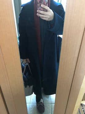 「ワンピース×カーディガン」｜もりひろこさん（レディース・152cm）の冬コーディネート