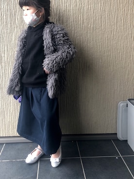 「H&M（エイチ・アンド・エム）のアイテム（パーカー）」を使った、Riinaさん（キッズ・120cm）の春コーディネート