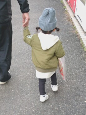 「LAGOM（LAGOM）のアイテム（ジャケット/アウター）」を使った、Ｒｉさん（キッズ・80cm）の冬コーディネート