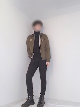 「marka（マーカ）のアイテム（ブルゾン）」を使った、ながさん（メンズ・174cm）の秋コーディネート