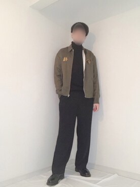「marka（マーカ）のアイテム（ブルゾン）」を使った、ながさん（メンズ・174cm）の秋コーディネート