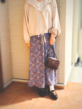 「ハニーズ」｜「アイテム（その他アウター）」を使った、みつ葉@3姉妹ままさん（レディース・157cm）の春コーディネート