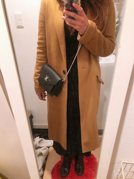 「ISABEL MARANT（イザベルマラン）のアイテム（ジャケット/アウター）」を使った、junnさん（レディース・157cm）の冬コーディネート