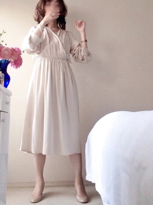 かりん ユニクロのワンピース ドレスを使ったコーディネート Wear