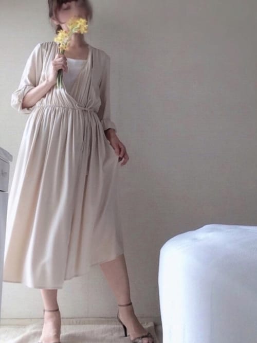 かりん ユニクロのワンピース ドレスを使ったコーディネート Wear