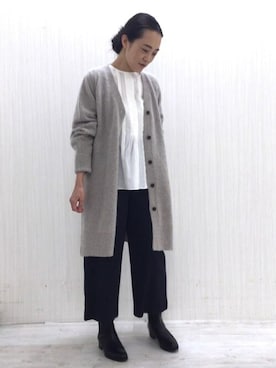 「human woman（ヒューマンウーマン）の◆オリジナルショートブーツ（ブーツ）」を使った、Yokoさん（レディース・158cm）の秋コーディネート