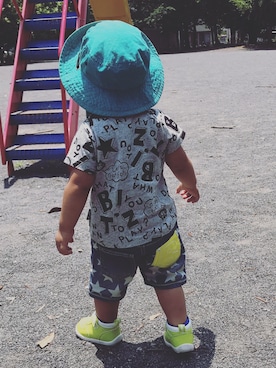 「BIT'Z（ビッツ）のアイテム（パンツ）」を使った、こうせいさん（キッズ・80cm）の夏コーディネート