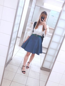 「WC（ダブル シー）のアイテム（バックパック/リュック）」を使った、MISAさん（レディース・154cm）の夏コーディネート