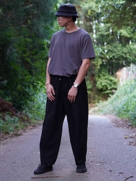 「レインメーカー」｜⬜Satosi◼さん（メンズ・187cm）の夏コーディネート