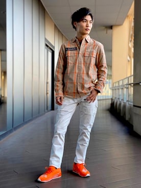 「AVIREX（アヴィレックス）のアイテム（リング）」を使った、taiyosugetaさん（メンズ・170cm）の春コーディネート