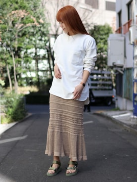 「suicoke（スイコック）のアイテム」を使った、ROOPTOKYO   tabataさん（レディース・163cm）の春コーディネート